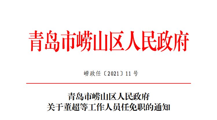 青岛最新人事任命公告发布