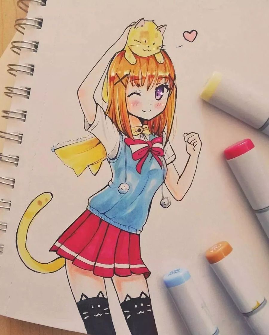 马克笔画动漫人物,艺术与技术的完美融合创作之旅